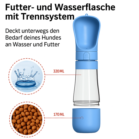 Wasser- und Futterspeder für Unterwegs
