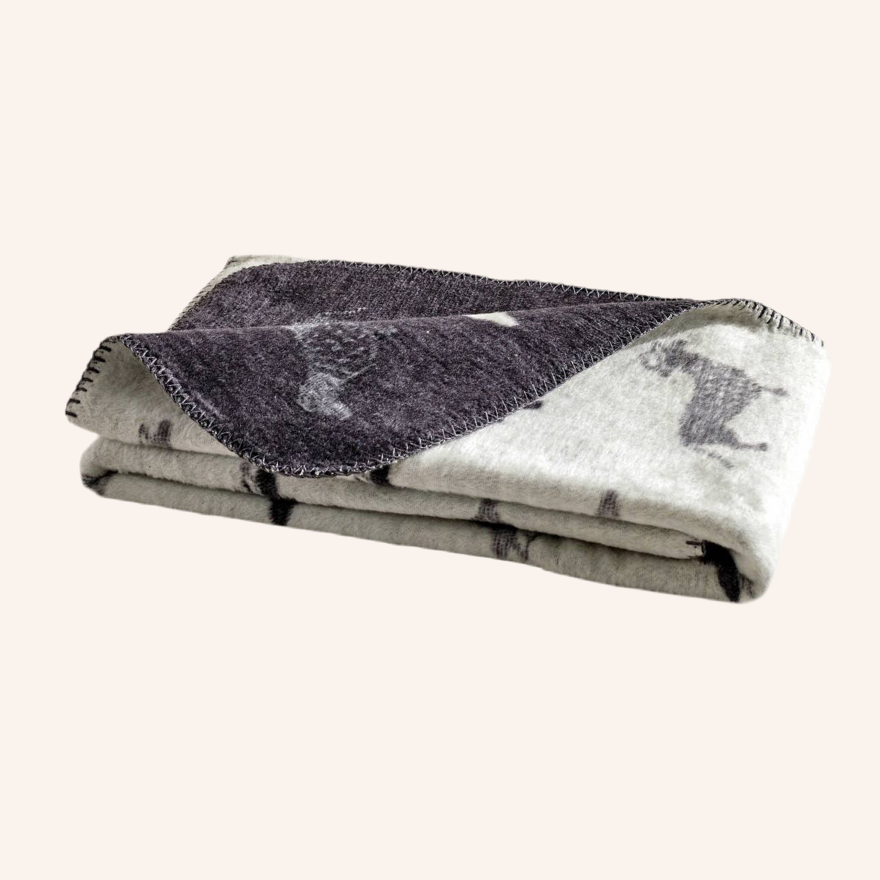 Wende - Decke "Teckel" mit Dackel-Motiv