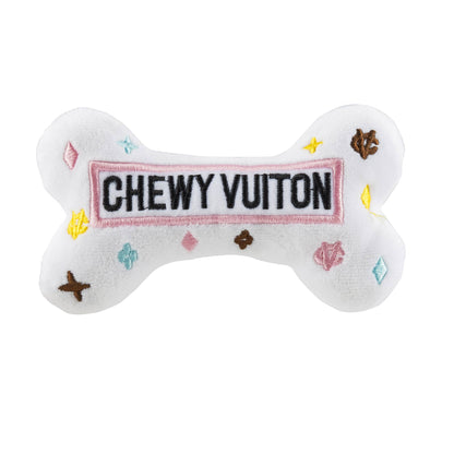 Plüsch-Knochen mit Quietscher - Produktreihe "Chewy Vuiton"