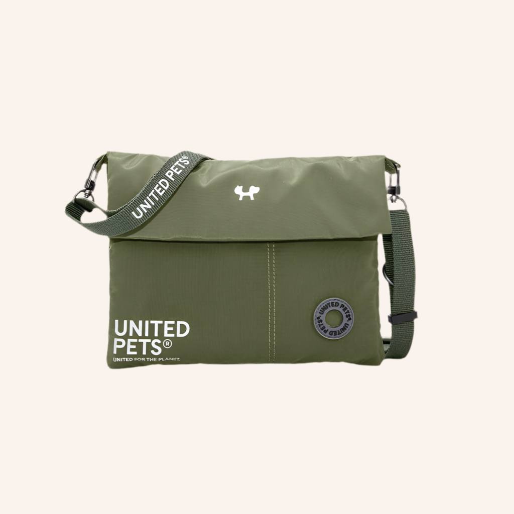 Gepolsterte weiche Schultertasche Oliv