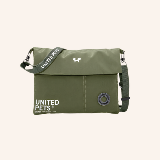 Gepolsterte weiche Schultertasche Oliv