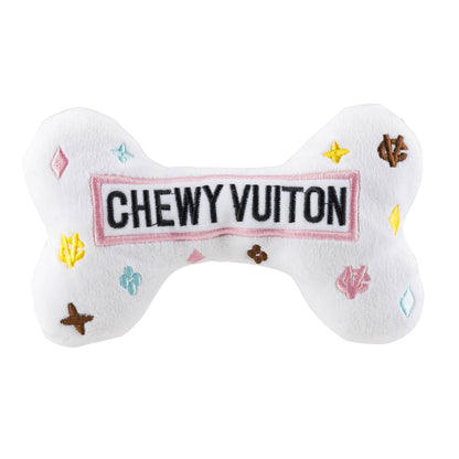 Plüsch-Knochen mit Quietscher - Produktreihe "Chewy Vuiton"