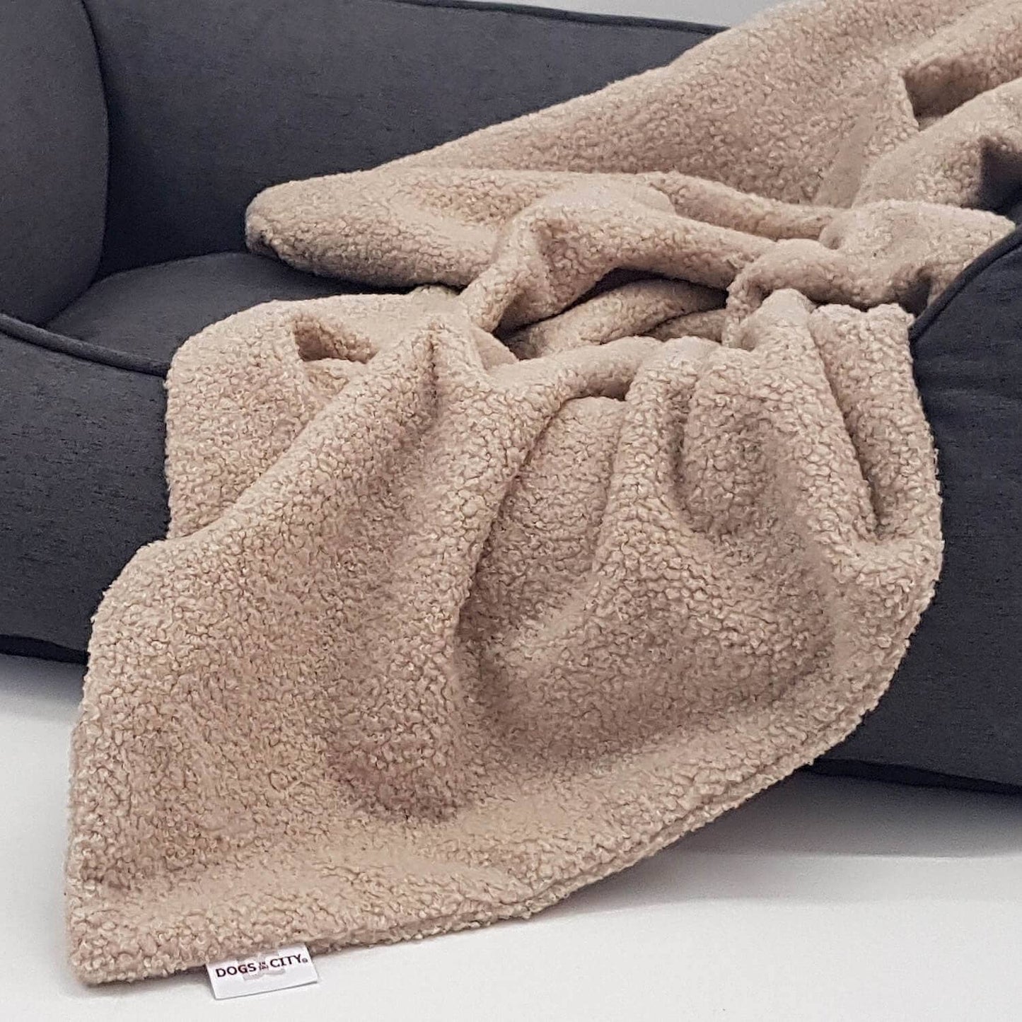 Hundedecke Plaid Curly gravel