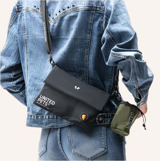 Gepolsterte weiche Schultertasche Anthrazit