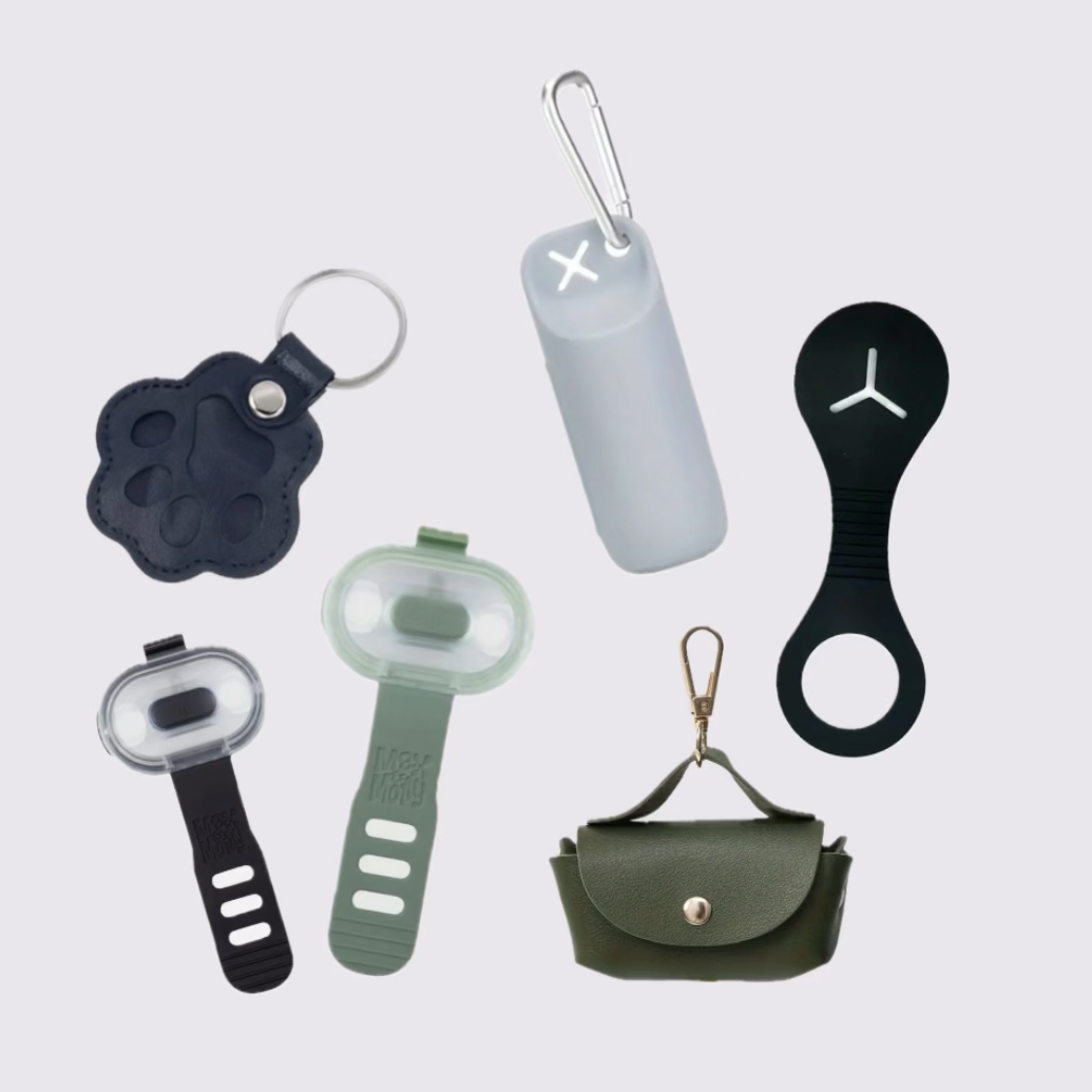 Kotbeutel, Kotbeutelspender, Sicherheitslicht