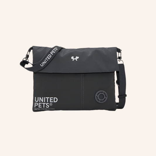 Gepolsterte weiche Schultertasche Anthrazit