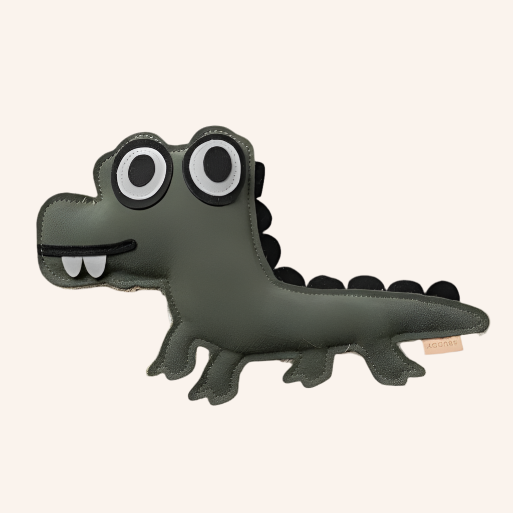 BUDDY. Hundespielzeug aus Leder "Krokodil"