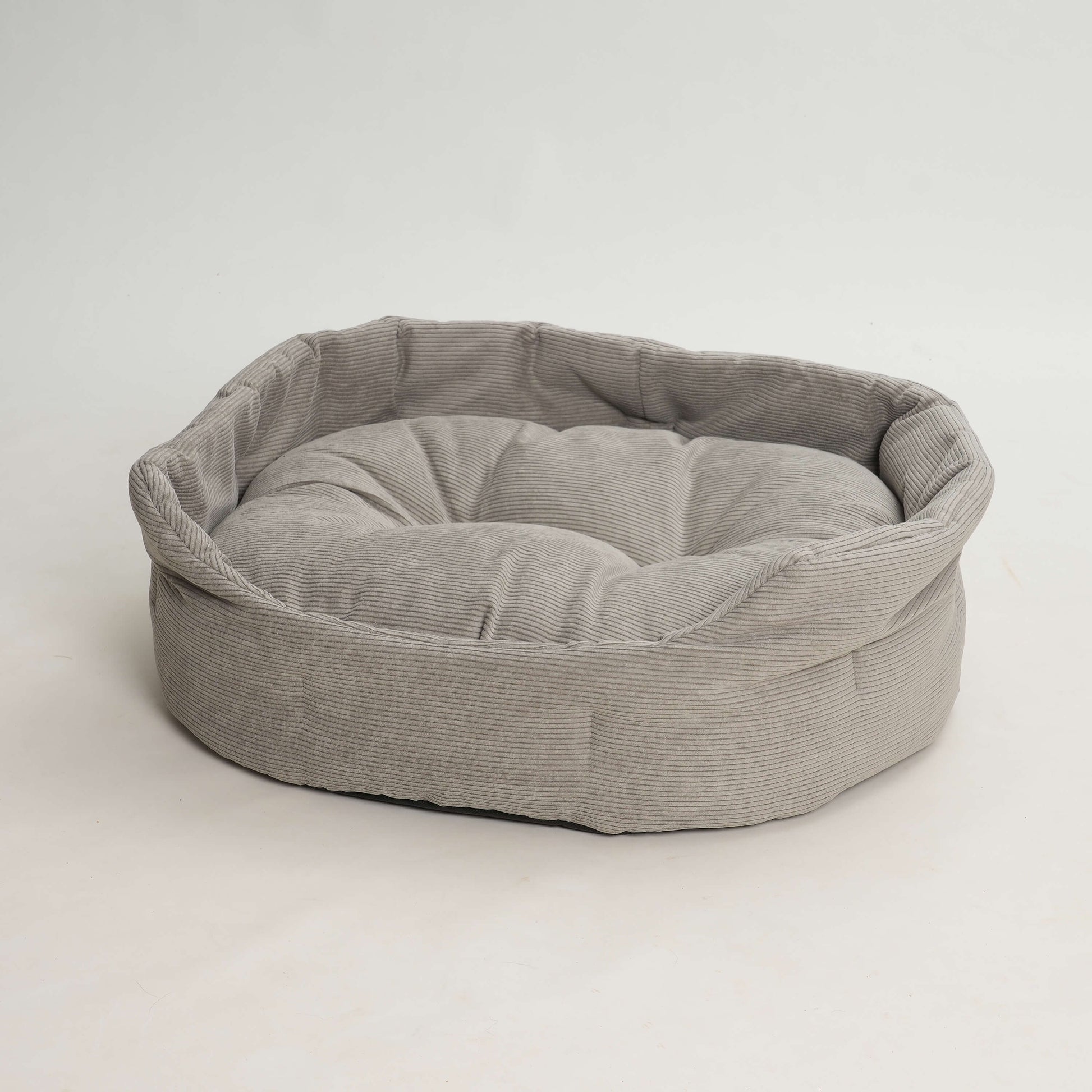 „Hundebett Cord Comfort – weiches Cordbett mit wendbarem Kissen und hohem Rand, pflegeleicht & waschbar, ideal für kleine Hunde“