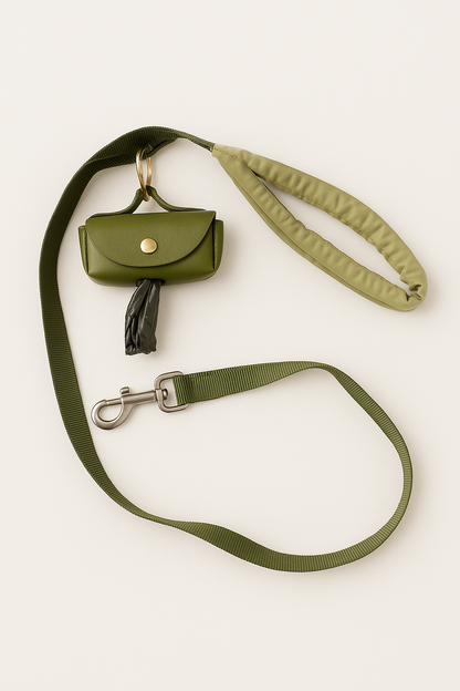 Kotbeutelspender-Tasche aus Leder in 5 Farben