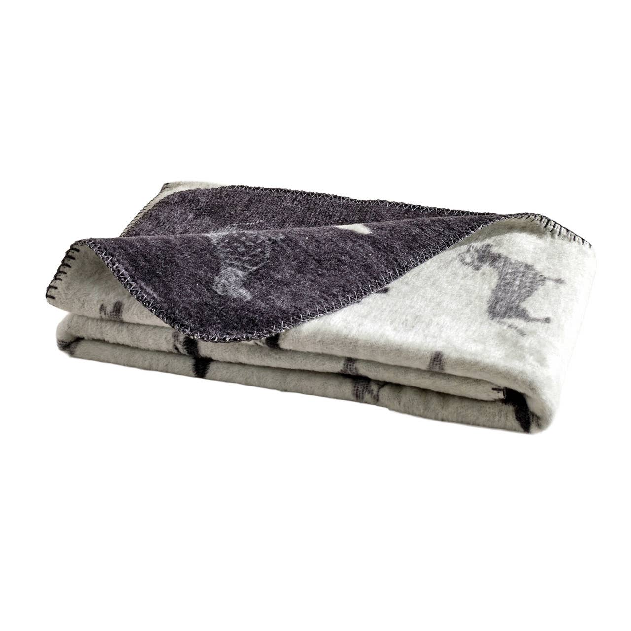 Wende - Kuscheldecke "Teckel" mit Dackel-Motiv