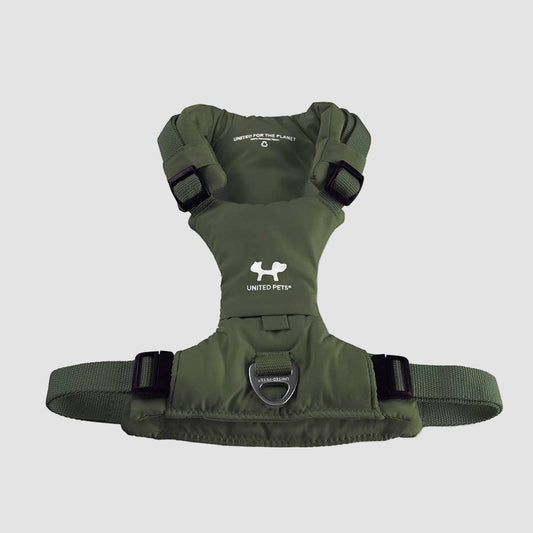 Gepolstertes H-Geschirr CityLife von United Pets - verstellbares, ergonomisches Hundegeschirr mit GPS-Tasche im stilvollen italienischen Design