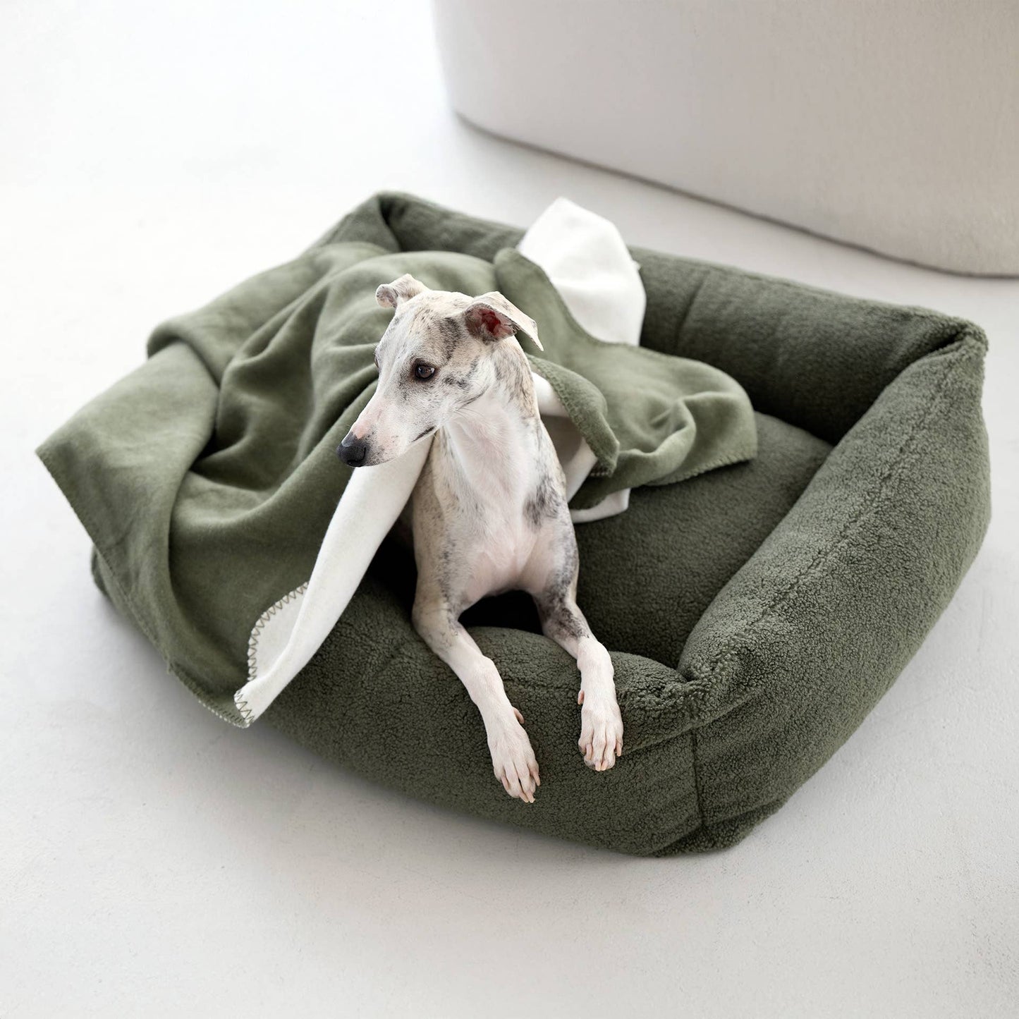 REVERSO – Stilvolle Wende-Decke für anspruchsvolle Hunde Oliv/Grün